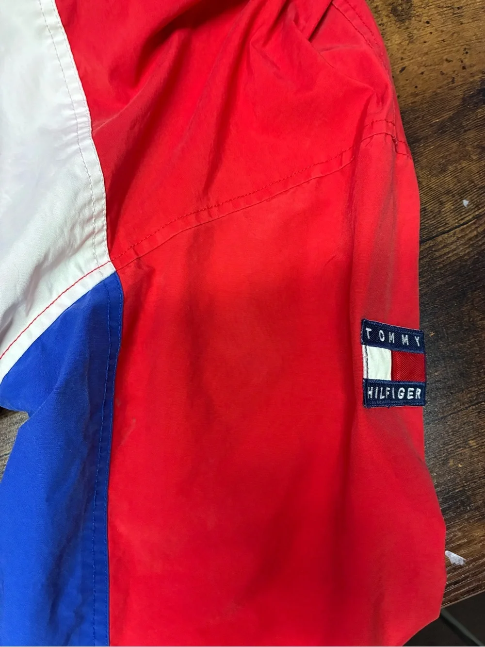 Rare Vintage Tommy Hilfiger Sailing Gear Jacket 90s Color-Block Hooded Size M